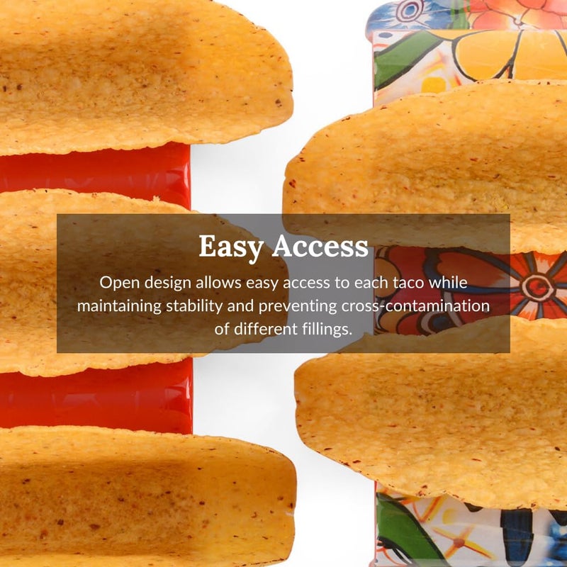 Prepara Multiple Taco Holder, Yellow, Holds 3 Tacos - Image 2